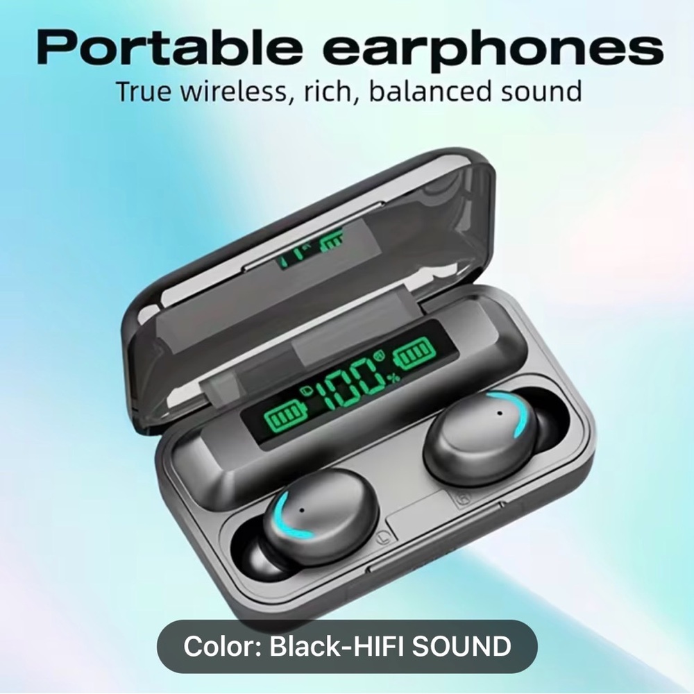 TWS F9 True Wireless Earphones with Power Bank